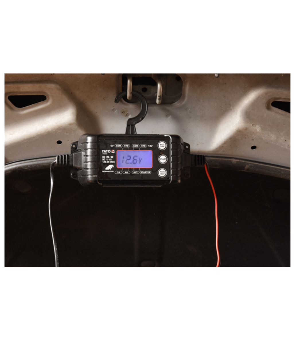 Redresor auto 6/12V - 1/4A - 120Ah Max YATO YT-83033 Redresor auto 6/12V - 1/4A - 120Ah Max YATO YT-83033