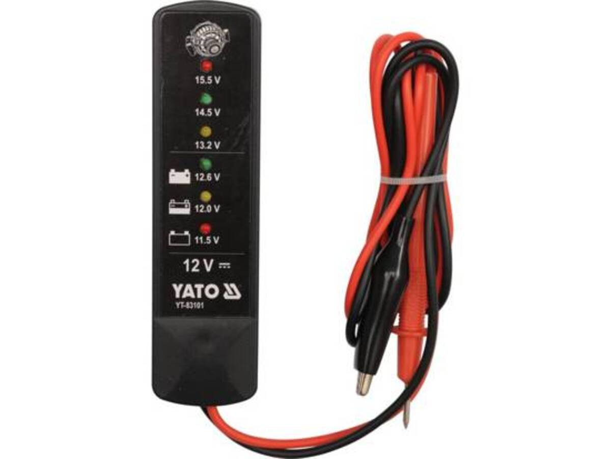 Tester pentru acumulatori si alternator - digital 12V YATO YT-83101 Tester pentru acumulatori si alternator - digital 12V YATO YT-83101