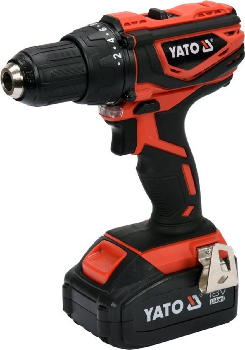 Masina de gaurit si insurubat 18V 2x3Ah - 40Nm YATO YT-82784 Masina de gaurit si insurubat 18V 2x3Ah - 40Nm YATO YT-82784