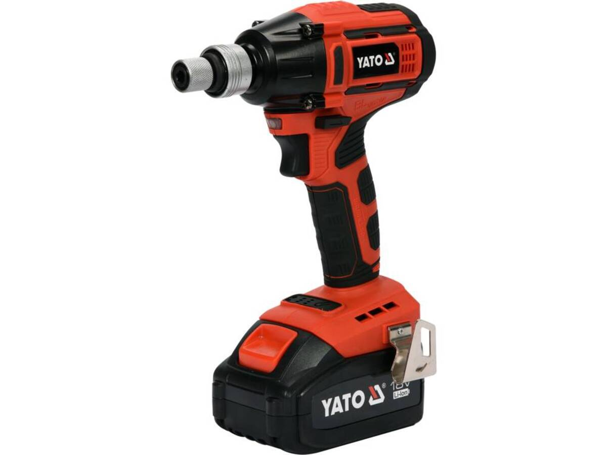Masina de insurubat cu impact fara perii 1/2" - 250Nm cu acumulator 3Ah 18V YATO YT-82802 Masina de insurubat cu impact fara perii 1/2" - 250Nm cu acumulator 3Ah 18V YATO YT-82802