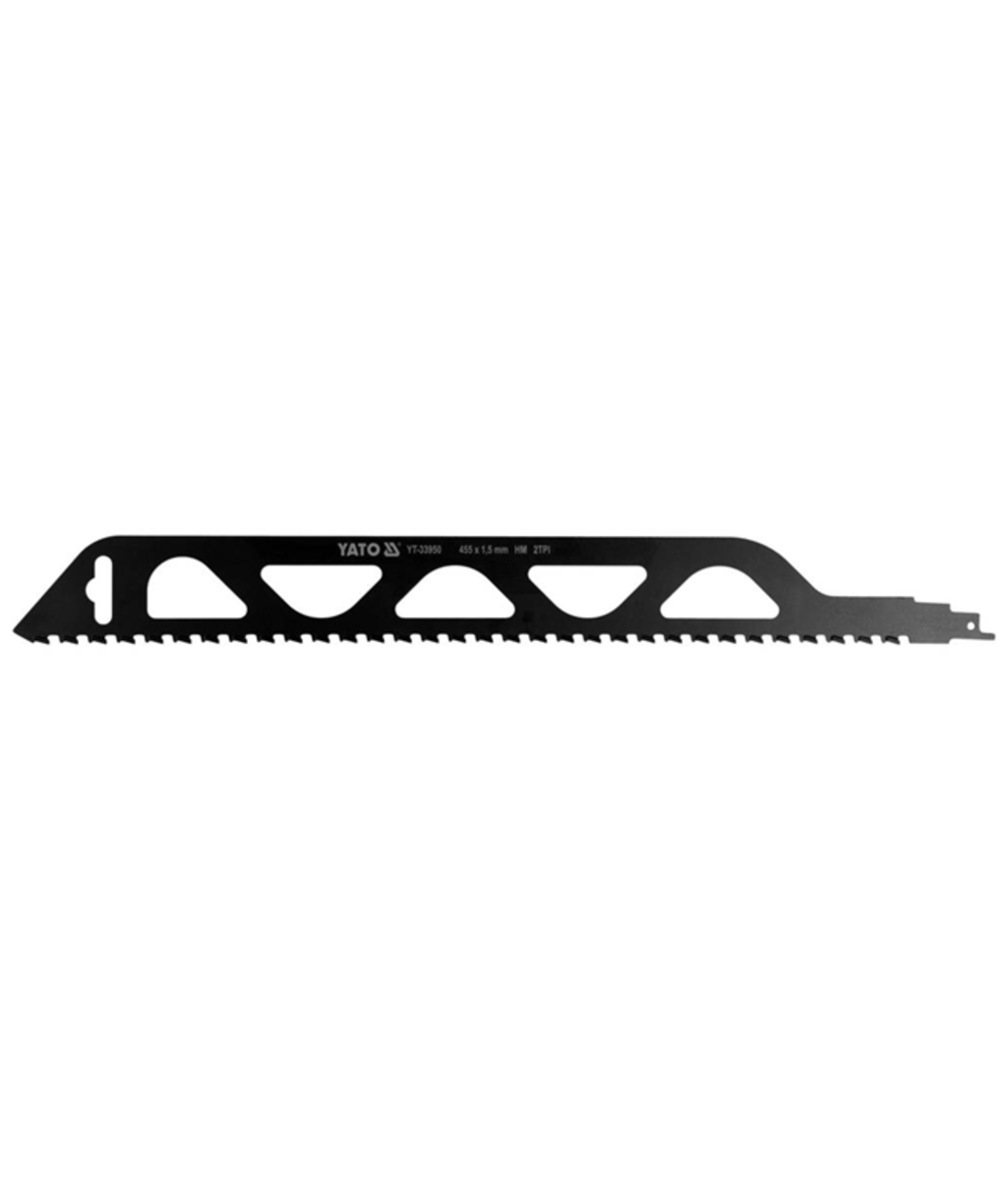 Panza pentru zidarie pentru fierastrau tip sabie 455mm YT-33950 Panza pentru zidarie pentru fierastrau tip sabie 455mm YT-33950