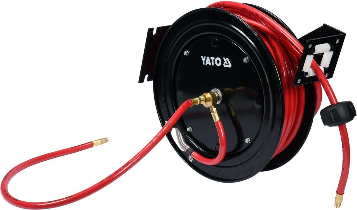 Furtun de aer comprimat pe tambur 15m x 9.5mm YATO YT-24250 Furtun de aer comprimat pe tambur 15m x 9.5mm YATO YT-24250