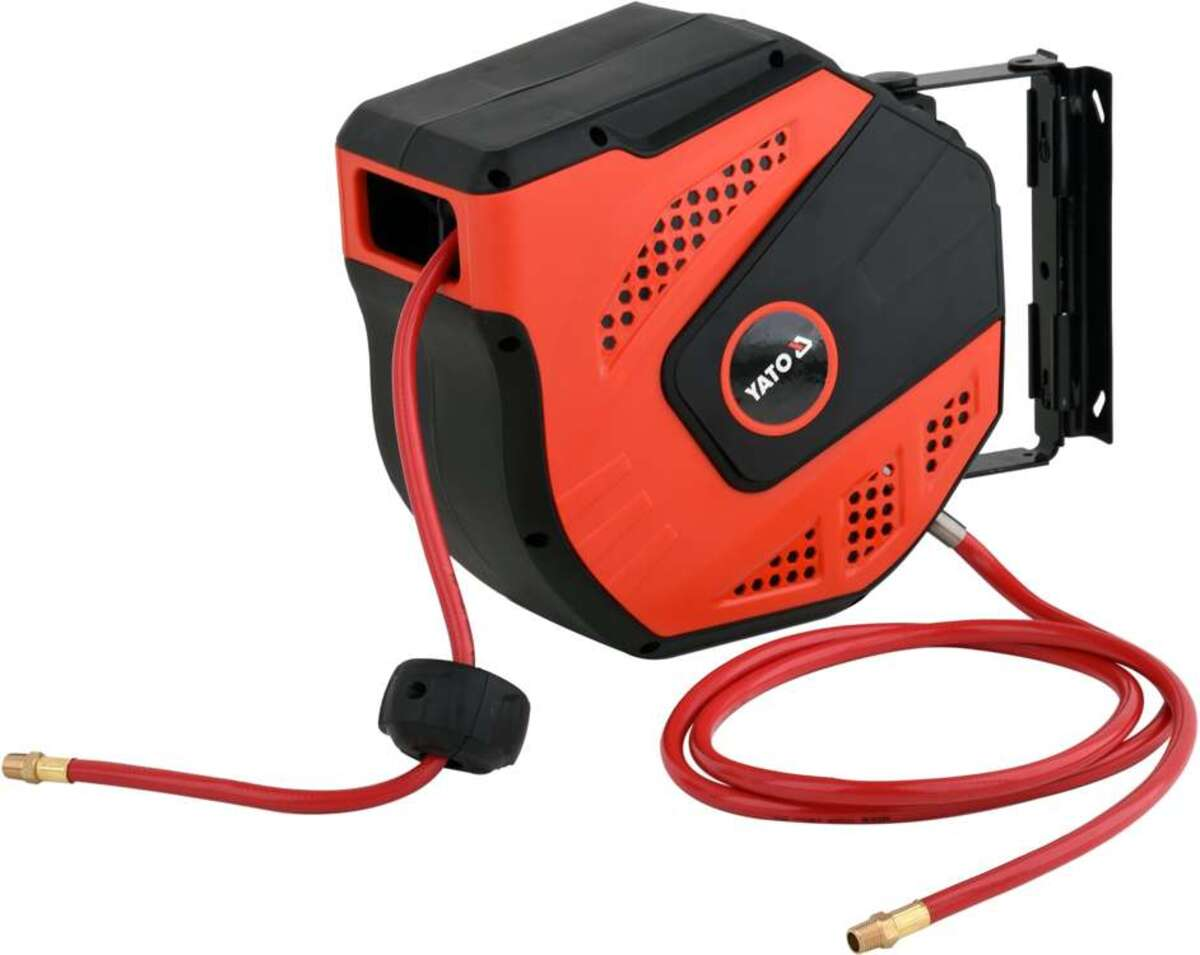 Furtun de aer comprimat pe tambur automat 20mx8mm YATO YT-24244 Furtun de aer comprimat pe tambur automat 20mx8mm YATO YT-24244
