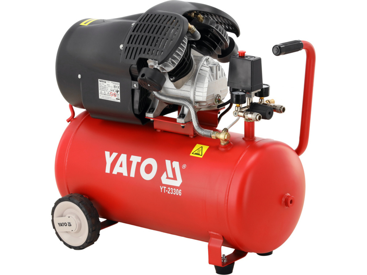 Compresor profesional 50 litri - 3Hp / 412 litri Yato YT-23306 Compresor profesional 50 litri - 3Hp / 412 litri Yato YT-23306