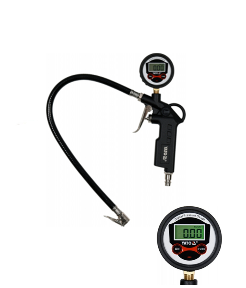 Pistol umflat roti cu manometru digital 8 Bar YATO YT-23702 Pistol umflat roti cu manometru digital 8 Bar YATO YT-23702