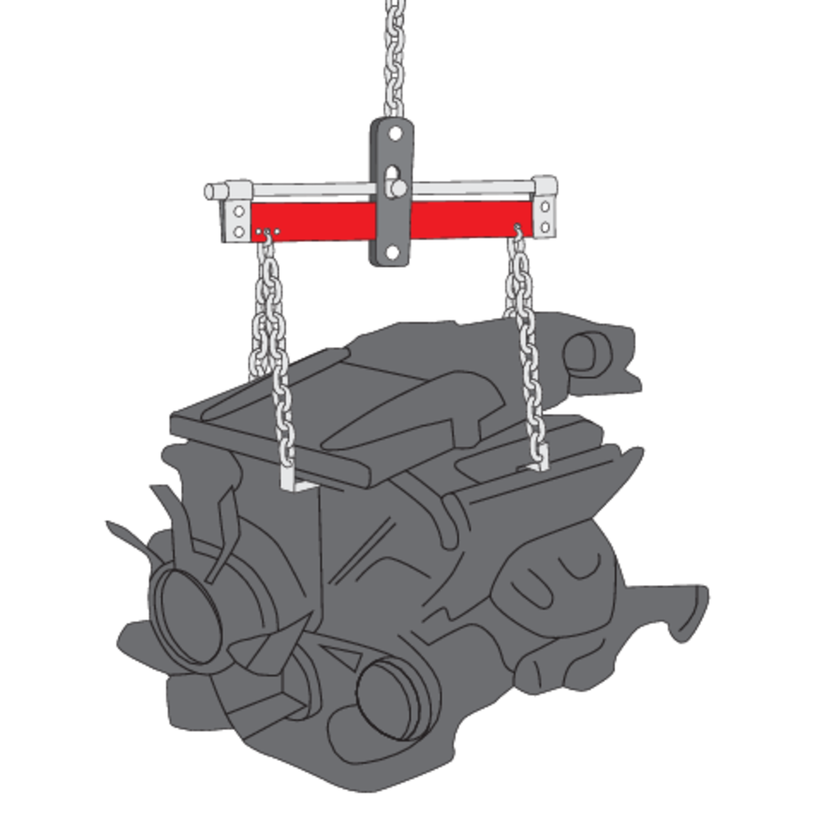Suport ridicare motor maxim 680kg YATO YT-55565