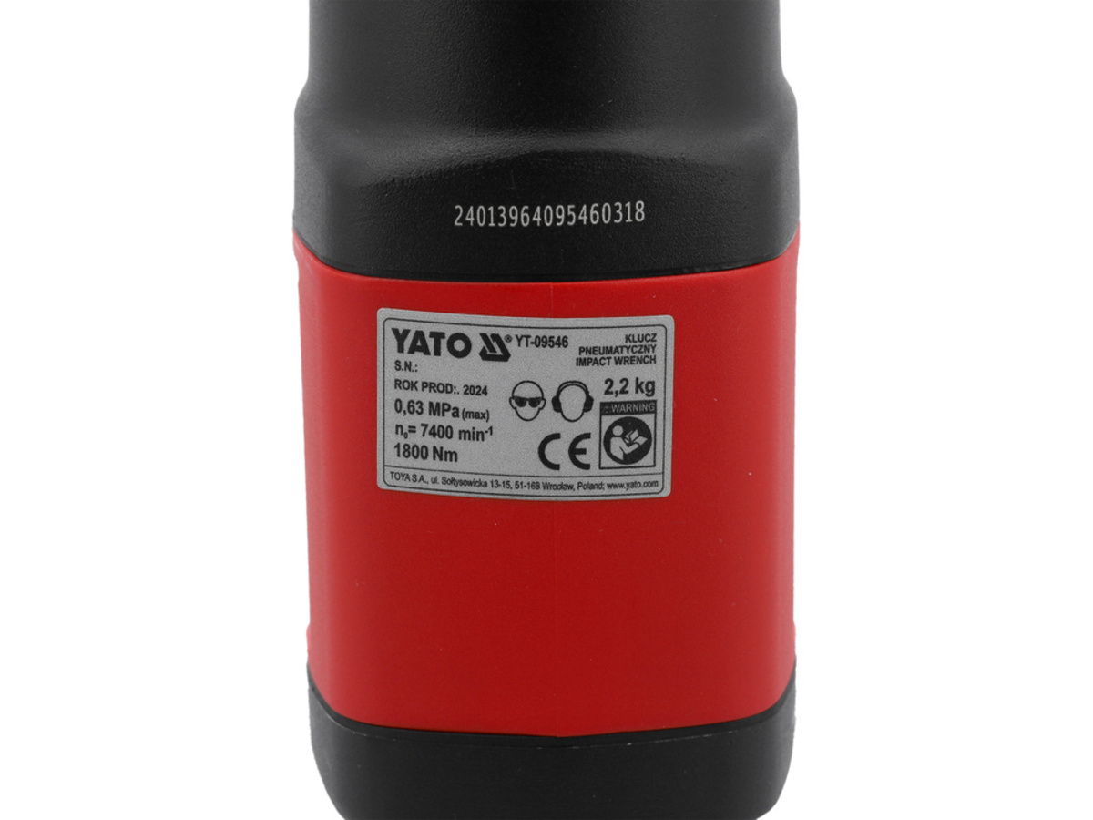 Pistol pneumatic 1/2" - 1800Nm YATO YT-09546 Pistol pneumatic 1/2" - 1800Nm YATO YT-09546