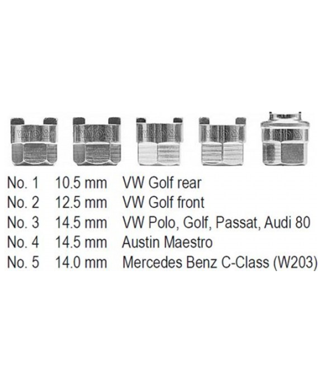 Chei de setat arcuri suspensie de tip MCPherson pentru Audi/VW YT-0621 YATO Chei de setat arcuri suspensie de tip MCPherson pentru Audi/VW YT-0621 YATO
