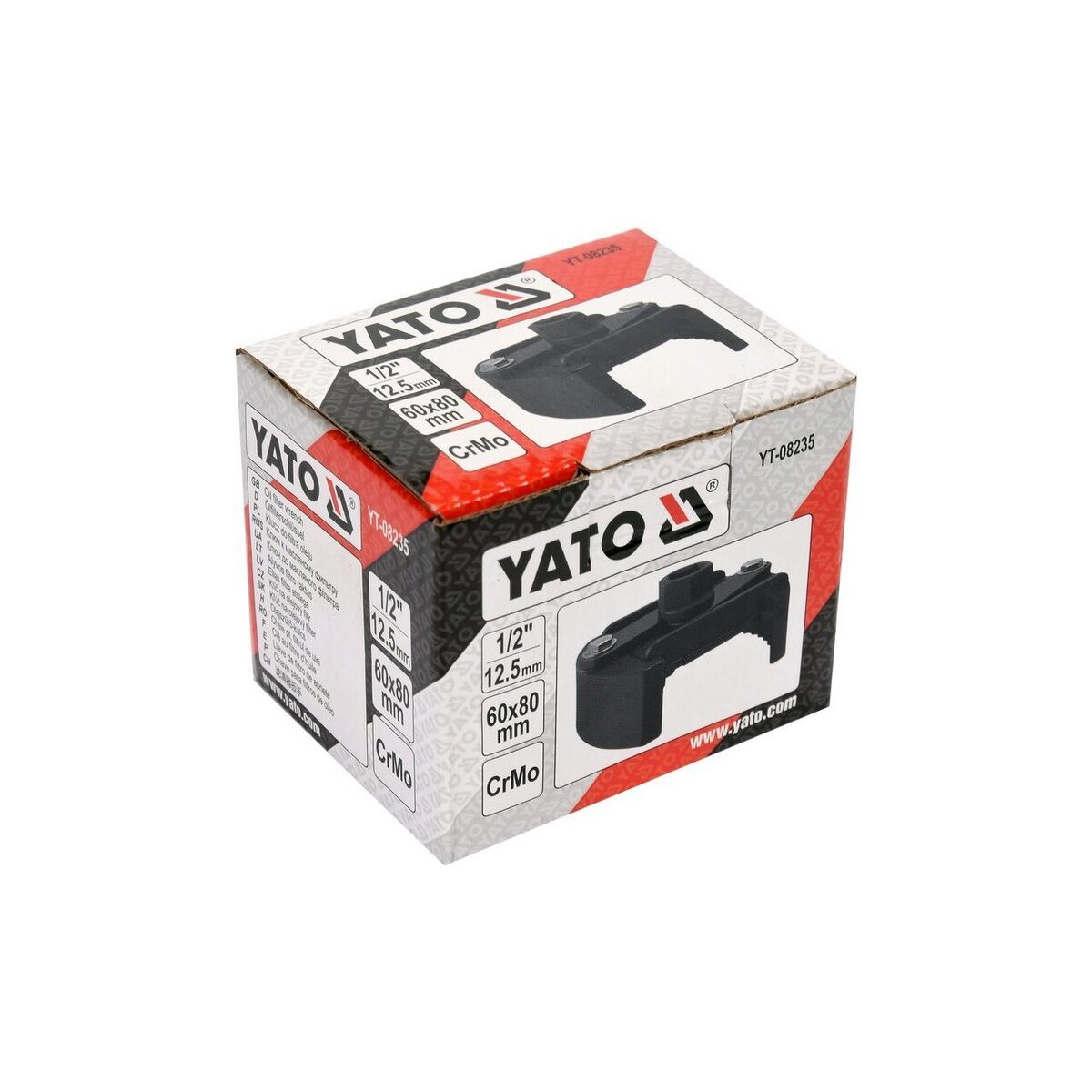 Cheie pentru filtre de ulei universala 1/2" - Ø 60-80mm YATO YT-08235 Cheie pentru filtre de ulei universala 1/2" - Ø 60-80mm YATO YT-08235