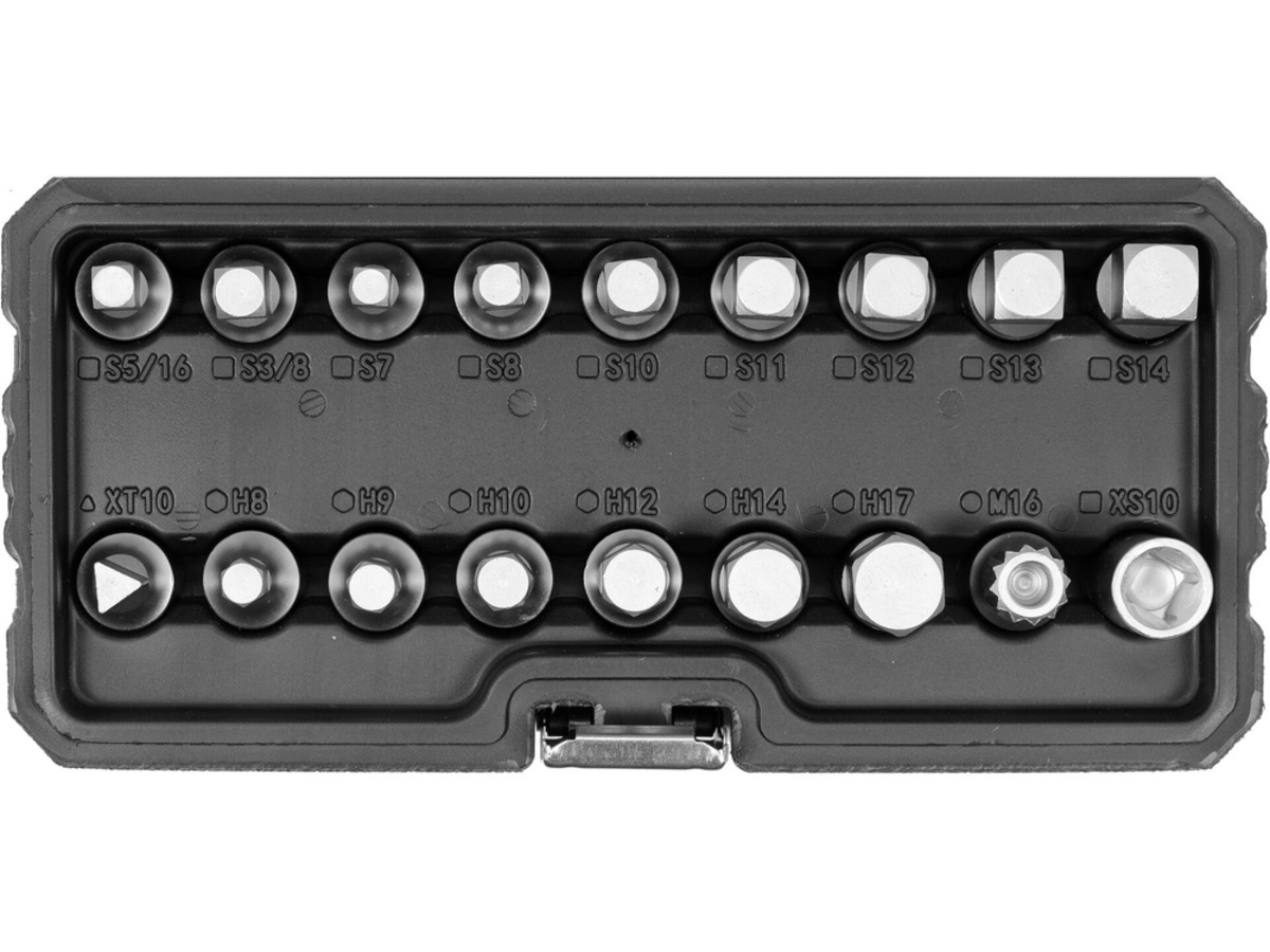 Trusa cu chei pentru deschiderea busoanelor la baia de ulei 3/8" 18 piese YATO YT-05991