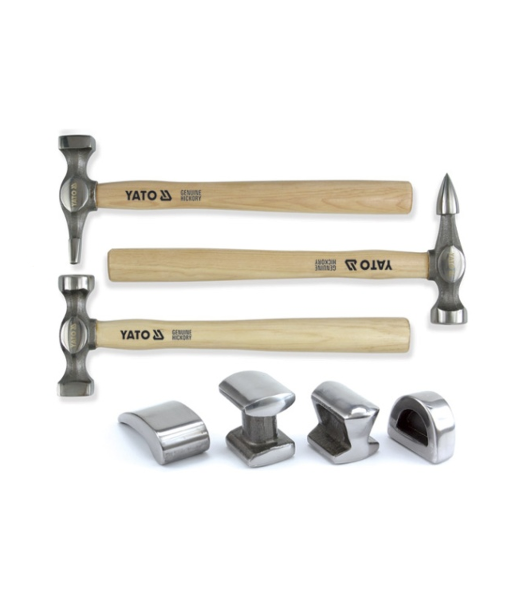 Set ciocane pentru tabla 7 buc YATO YT-4590 Set ciocane pentru tabla 7 buc YATO YT-4590