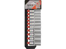 Set chei tubulare lungi 1/2" 10-24mm in 6 colturi Yato YT-38861 Set chei tubulare lungi 1/2" 10-24mm in 6 colturi Yato YT-38861
