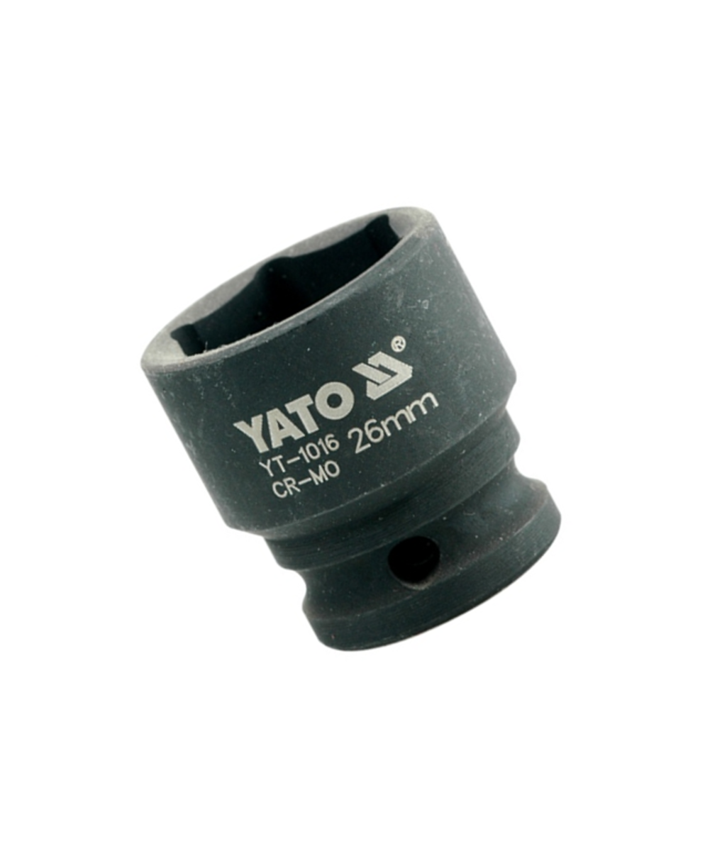 Tubulara de impact scurta 1/2" - 26mm in 6 colturi Yato YT-1016 Tubulara de impact scurta 1/2" - 26mm in 6 colturi Yato YT-1016
