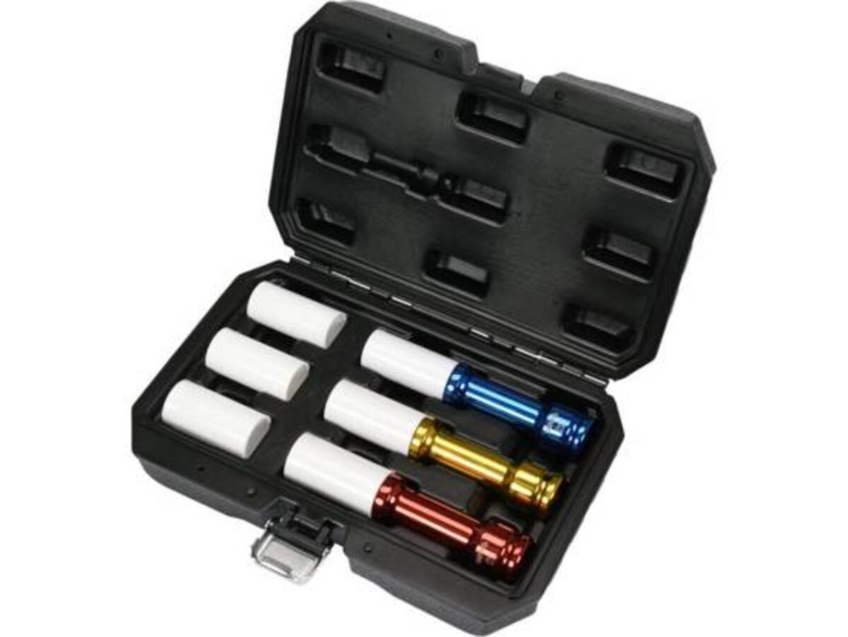 Set tubulare lungi pentru jante aluminiu 17-19-21mm - 1/2" - 6buc YATO YT-10563